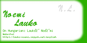 noemi lauko business card